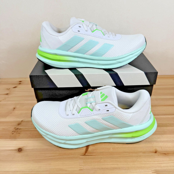 Adidas Galaxy 7 Running shoes gym Workout Women's 7 White Halo Mint JQ2610 - Picture 1 of 10